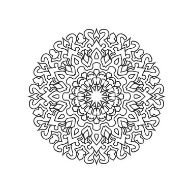 Yeni mandala sanat vektörü illüstrasyonu