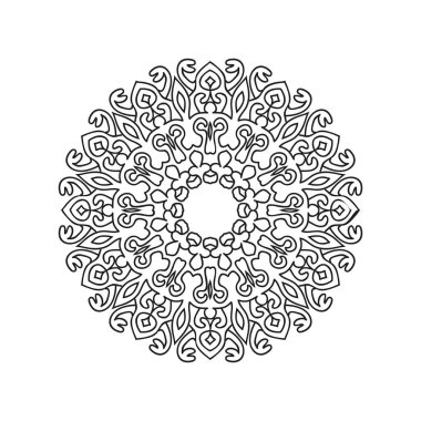 Mandala arka plan vektör illüstrasyonunu tasarladı