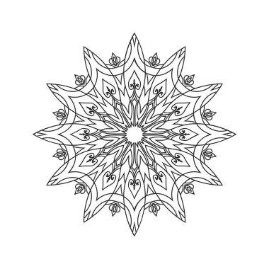 Mandala vektör dizayn arkaplanı