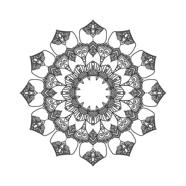 Mandala vektör dizayn arkaplanı