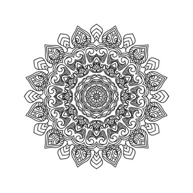 Mandala desen tasarım arka plan vektör çizimi