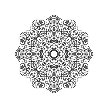 Mandala desen tasarım arka plan vektör çizimi