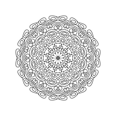 İslami mandala arka plan vektör çizimi