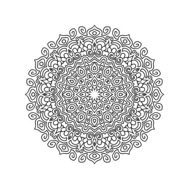 İslami mandala arka plan vektör çizimi