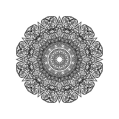 İslami mandala arka plan vektör çizimi