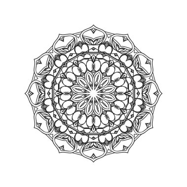 İslami mandala arka plan vektör çizimi