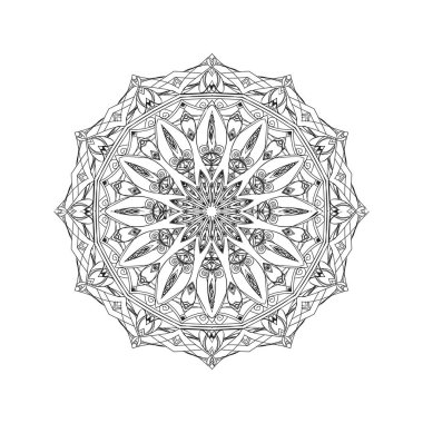 Çiçek mandala vektör tasarımları. Mandala sanat geçmişi