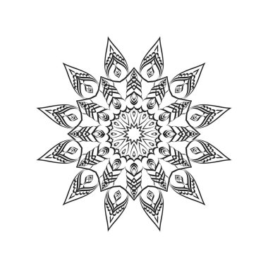 Çiçek mandala vektör tasarımları. Mandala sanat geçmişi