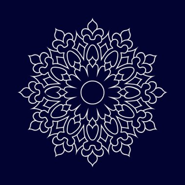 Mandala desen tasarım arka plan vektör çizimi