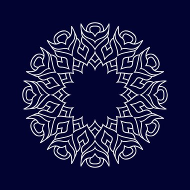 Mandala desen tasarım arka plan vektör çizimi