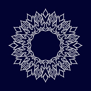 İslami mandala arka plan vektör çizimi