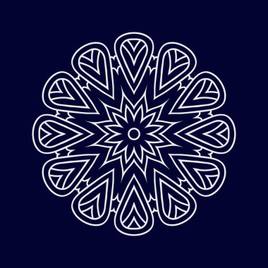 Yeni mandala sanat vektörü illüstrasyonu