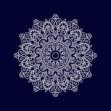 Mandala arka plan vektör illüstrasyonunu tasarladı