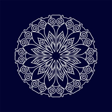 Mandala vektör dizayn arkaplanı