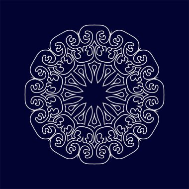 Mandala desen tasarım arka plan vektör çizimi