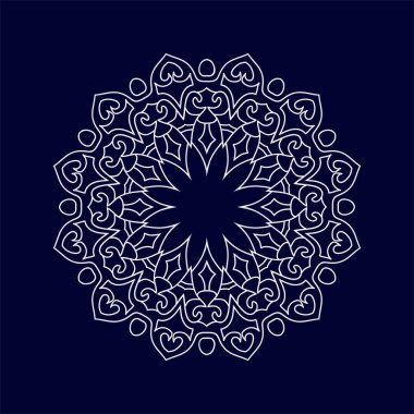 İslami mandala arka plan vektör çizimi