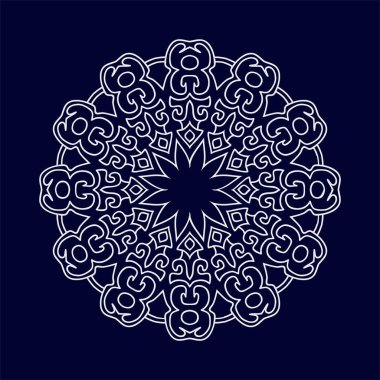 İslami mandala arka plan vektör çizimi