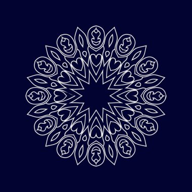 Çiçek mandala vektör tasarımları. Mandala sanat geçmişi