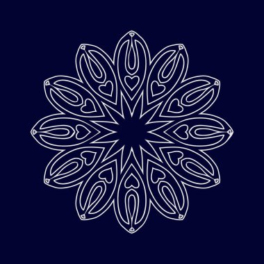 Çiçek mandala vektör tasarımları. Mandala sanat geçmişi