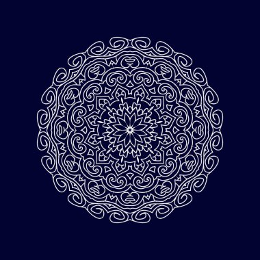 Mandala arkaplan tasarımı vektör çizimi