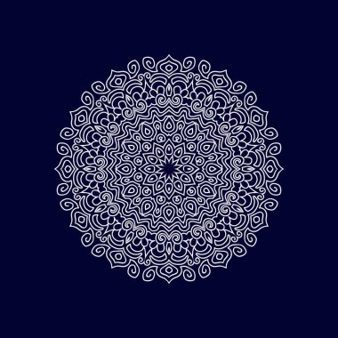 Mandala arkaplan tasarımı vektör çizimi