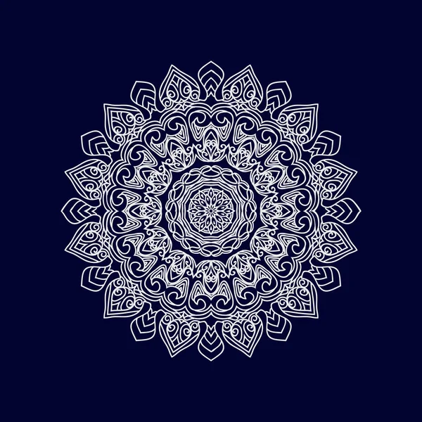 Квітка Мандала Дизайн Фону Векторні Ілюстрації — стоковий вектор