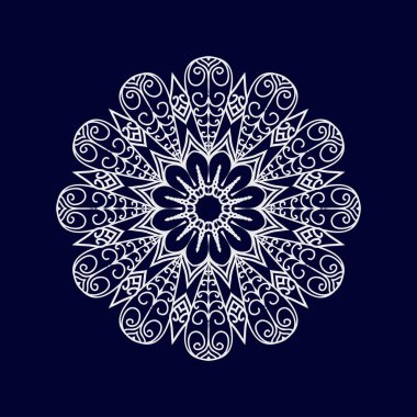 Mandala desen tasarım arka plan vektör çizimi