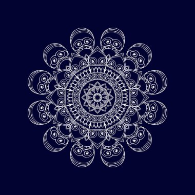 İslami mandala arka plan vektör çizimi