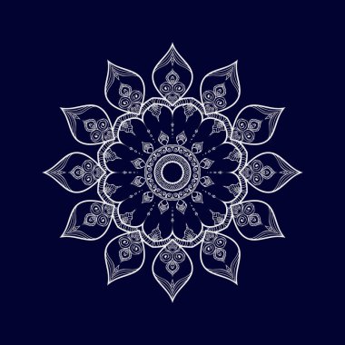 Çiçek mandala vektör tasarımları. Mandala sanat geçmişi