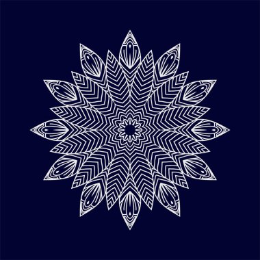 Yeni mandala vektör illüstrasyonunu tasarladı