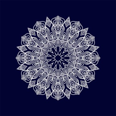Yeni mandala sanat vektörü illüstrasyonu