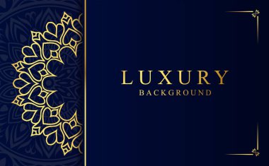 Arap tarzında lüks altın mandala tasarımı