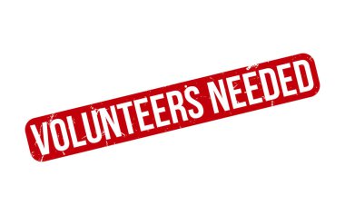 Volunteers Needed rubber grunge stamp seal vector