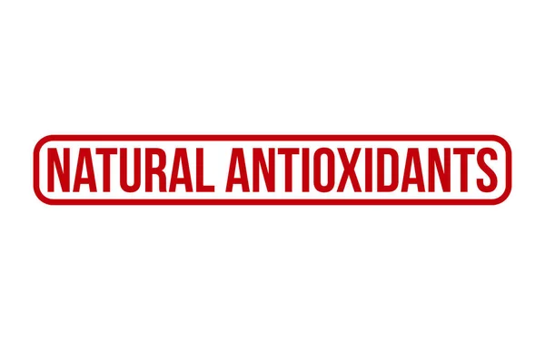 Natural Antioxidants Rubber Stamp Seal Vector — Vetor de Stock