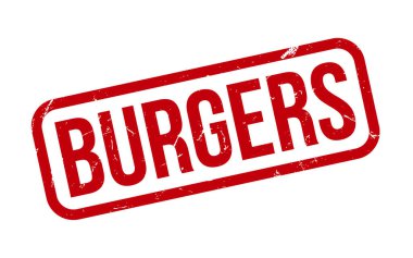 Burgerler Kauçuk Mühür Vektörü