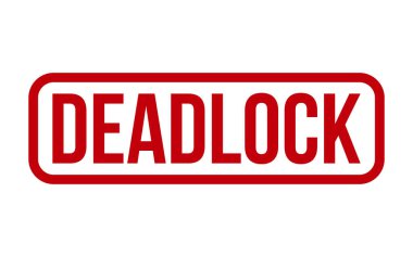 Kırmızı Deadlock Lastik Mühür Vektörü