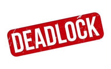 Deadlock lastik grunge mühür vektörü