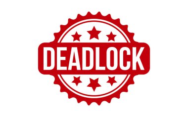 Deadlock lastik grunge mühür vektörü