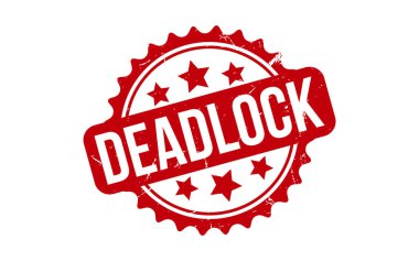 Deadlock lastik grunge mühür vektörü