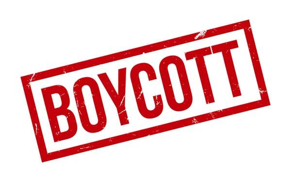 Καουτσούκ Boycott Stamp Seal Vector — Διανυσματικό Αρχείο