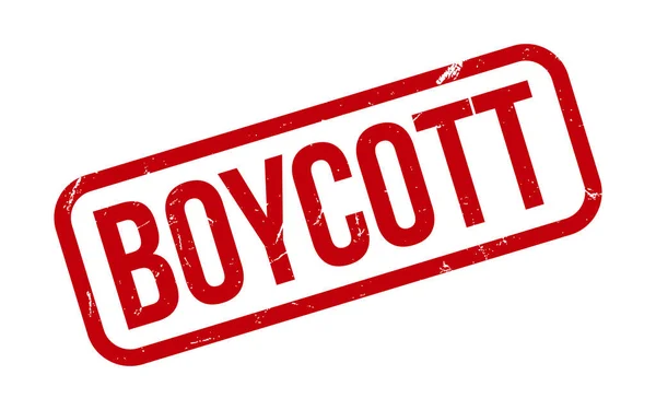 Καουτσούκ Boycott Stamp Seal Vector — Διανυσματικό Αρχείο