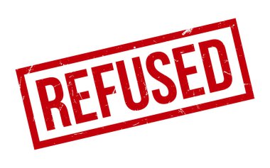 Kırmızı Reddedilen Plastik Mühür Vektörü