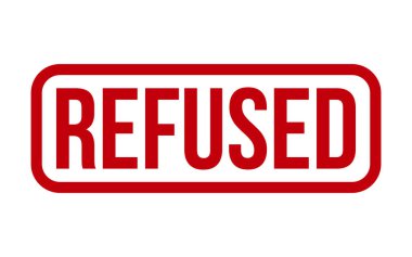 Kırmızı Reddedilen Plastik Mühür Vektörü