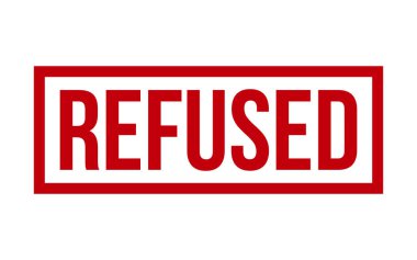 Kırmızı Reddedilen Plastik Mühür Vektörü