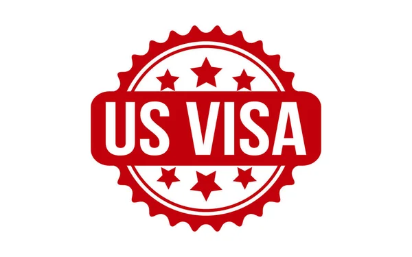 Biz Visa Lastik Grunge Mühür Vektörü — Stok Vektör