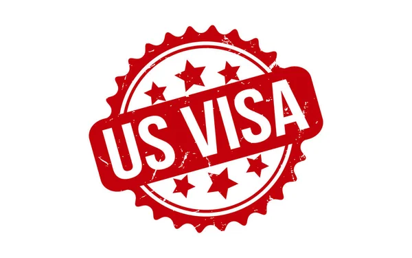 Visa Gumi Grunge Pecsét Vektor — Stock Vector