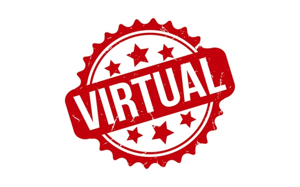 Vector Sello Sello Grunge Goma Virtual — Archivo Imágenes Vectoriales