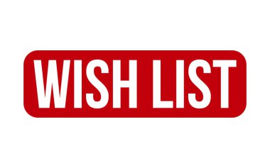 İstek Listesi Kauçuk Mühür Vektörü