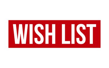 İstek Listesi Kauçuk Mühür Vektörü