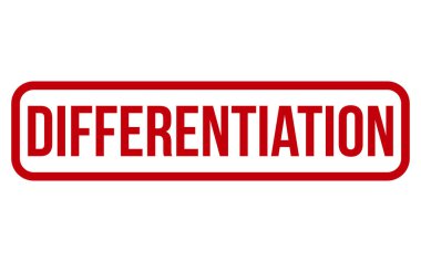 Kırmızı Farklılık Kauçuk Mühür Vektörü